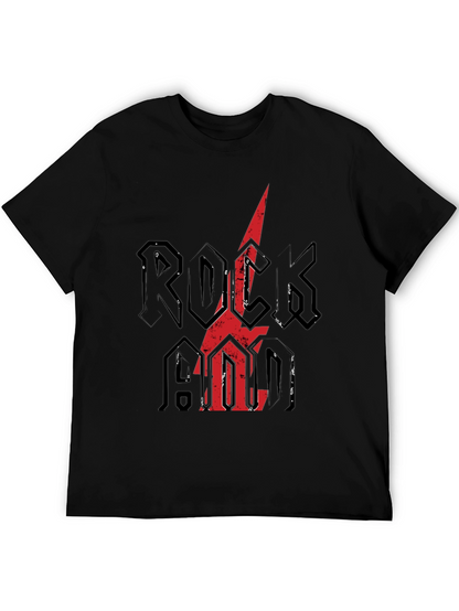 Rock N Roll Graphic Tee - Distressed Print