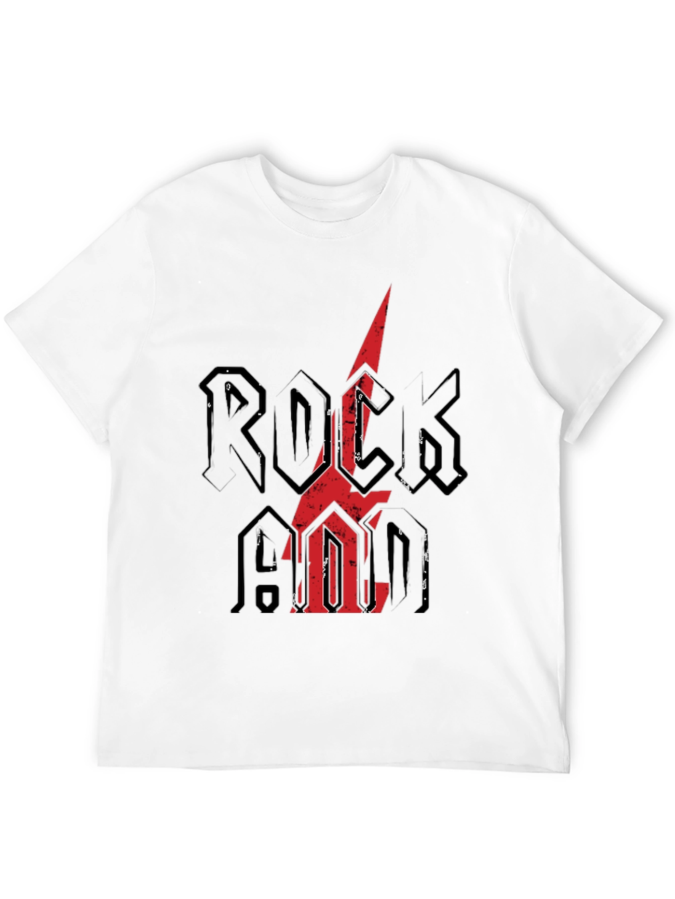 Rock N Roll Graphic Tee - Distressed Print