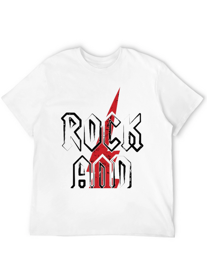 Rock N Roll Graphic Tee - Distressed Print