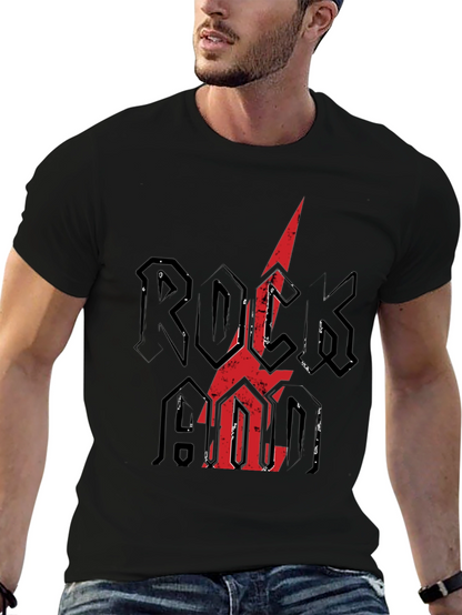 Rock N Roll Graphic Tee - Distressed Print