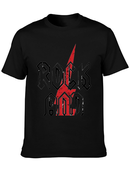 Rock N Roll Graphic Tee - Distressed Print