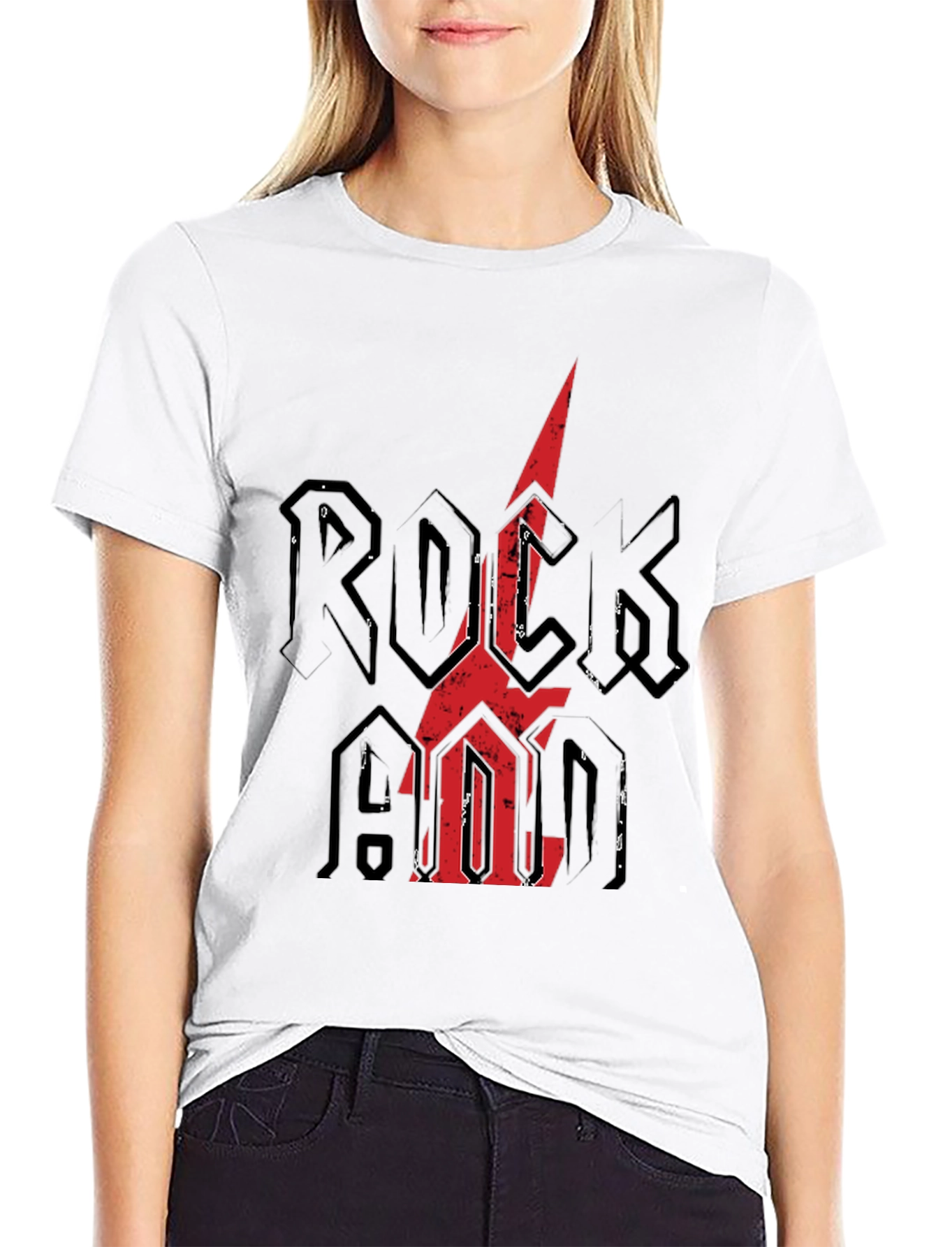 Rock N Roll Graphic Tee - Distressed Print