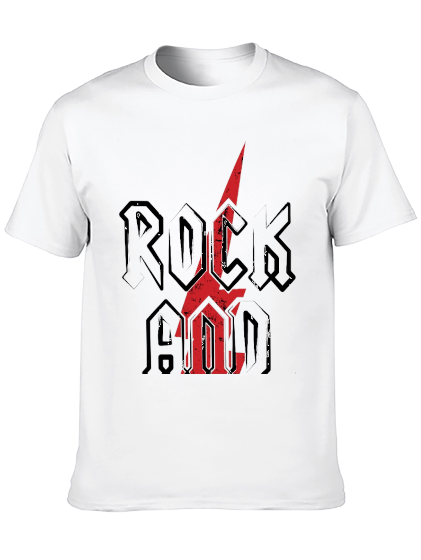 Rock N Roll Graphic Tee - Distressed Print