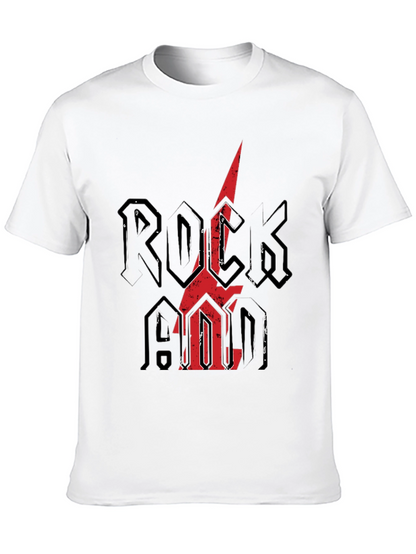 Rock N Roll Graphic Tee - Distressed Print