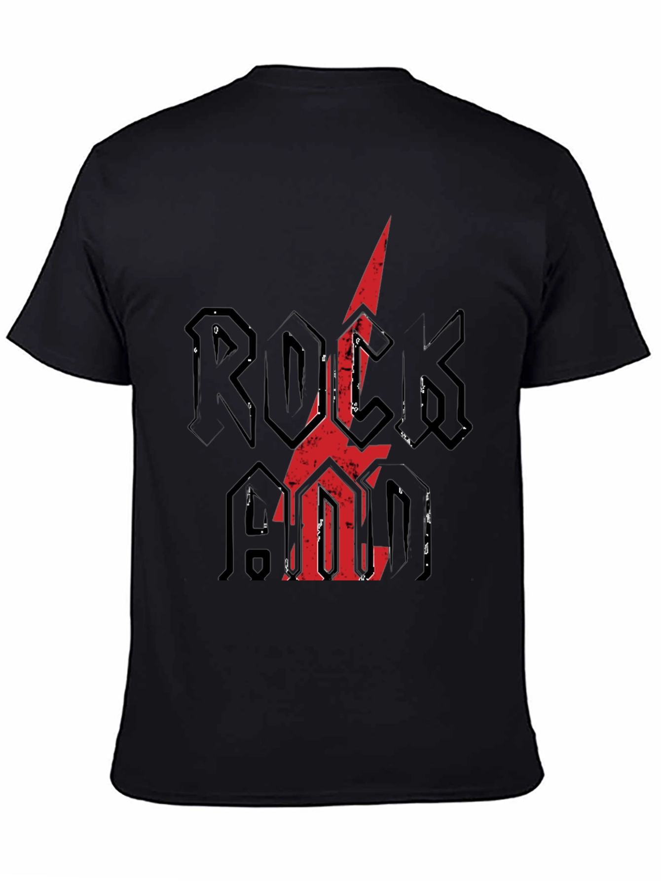 Rock N Roll Graphic Tee - Distressed Print