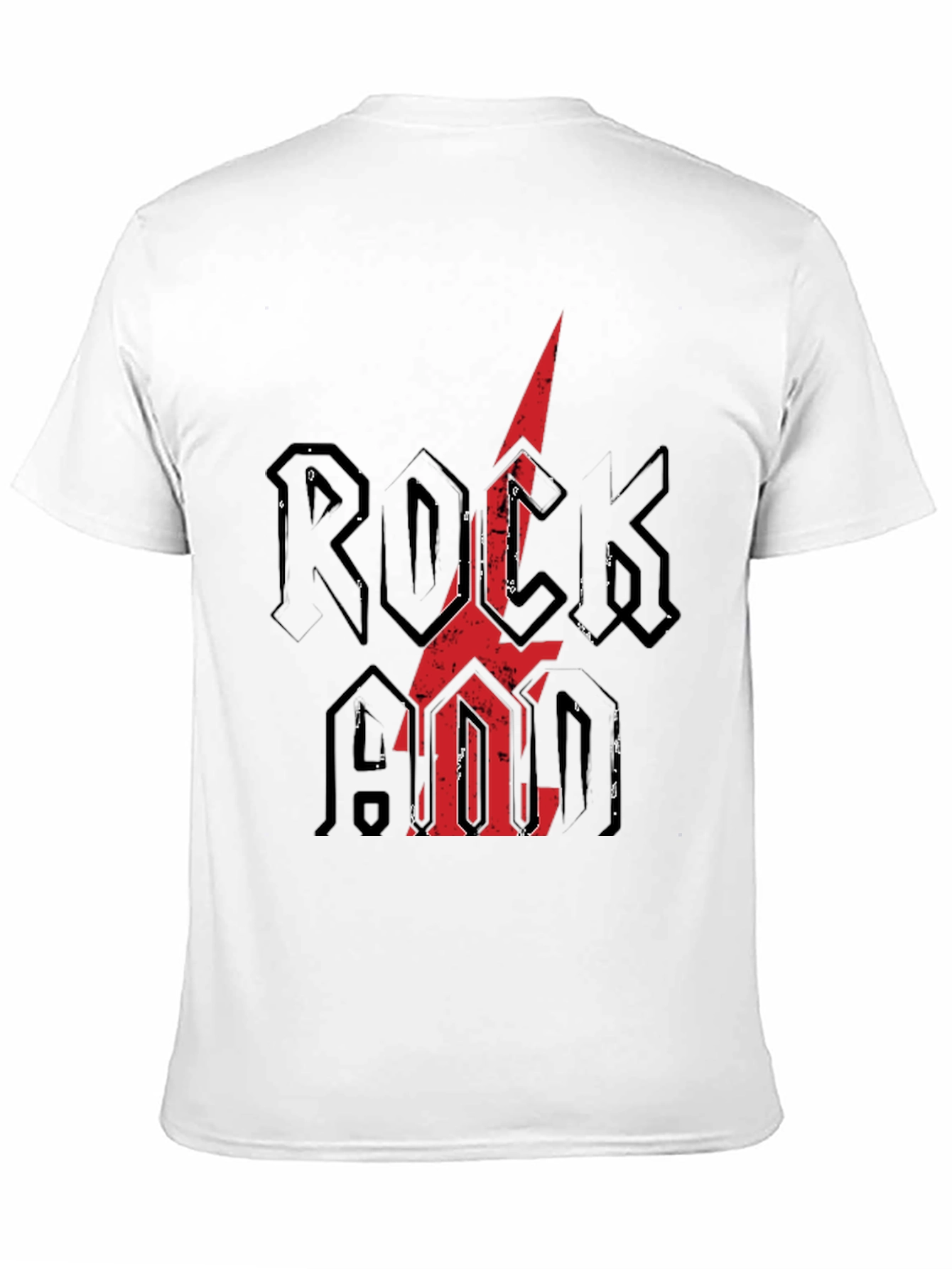 Rock N Roll Graphic Tee - Distressed Print