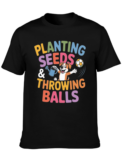 Planting Seeds & Throwing Balls Graphic Tee