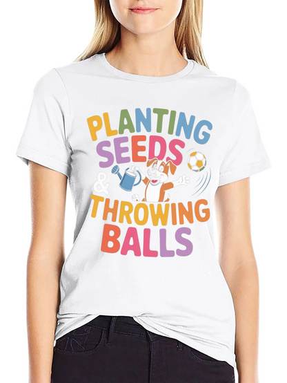 Planting Seeds & Throwing Balls Graphic Tee