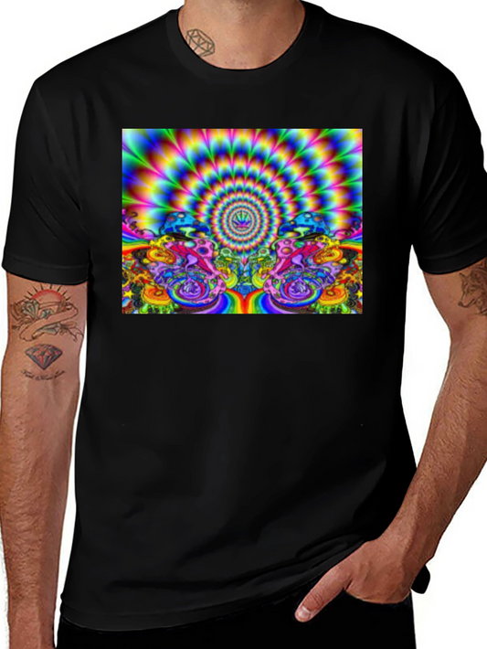 Psychedelic Swirl T-Shirt - Vivid Colors Unique Design