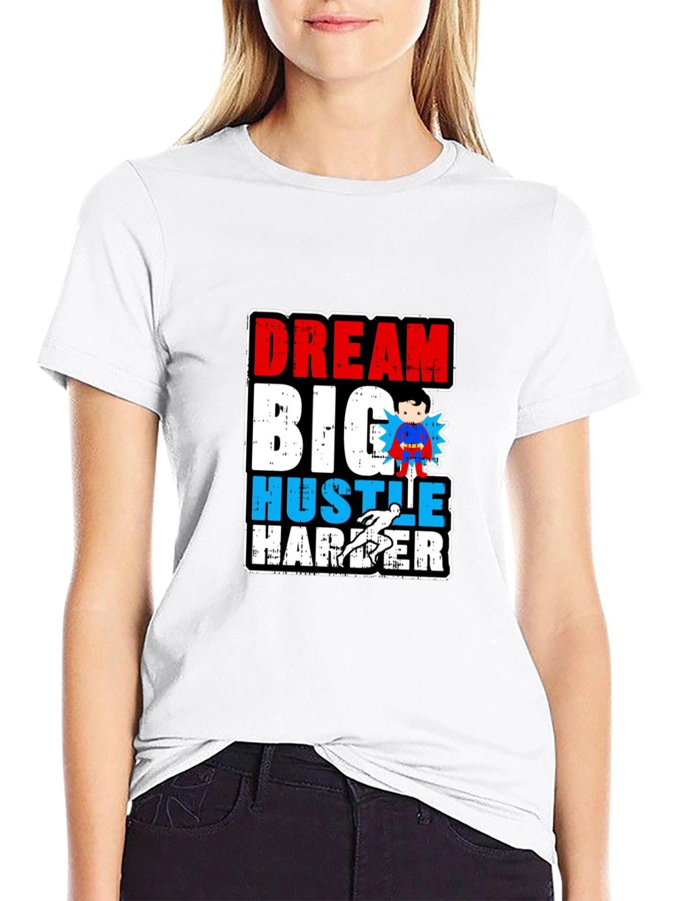 Dream Big Hustle Harder Graphic T-Shirt