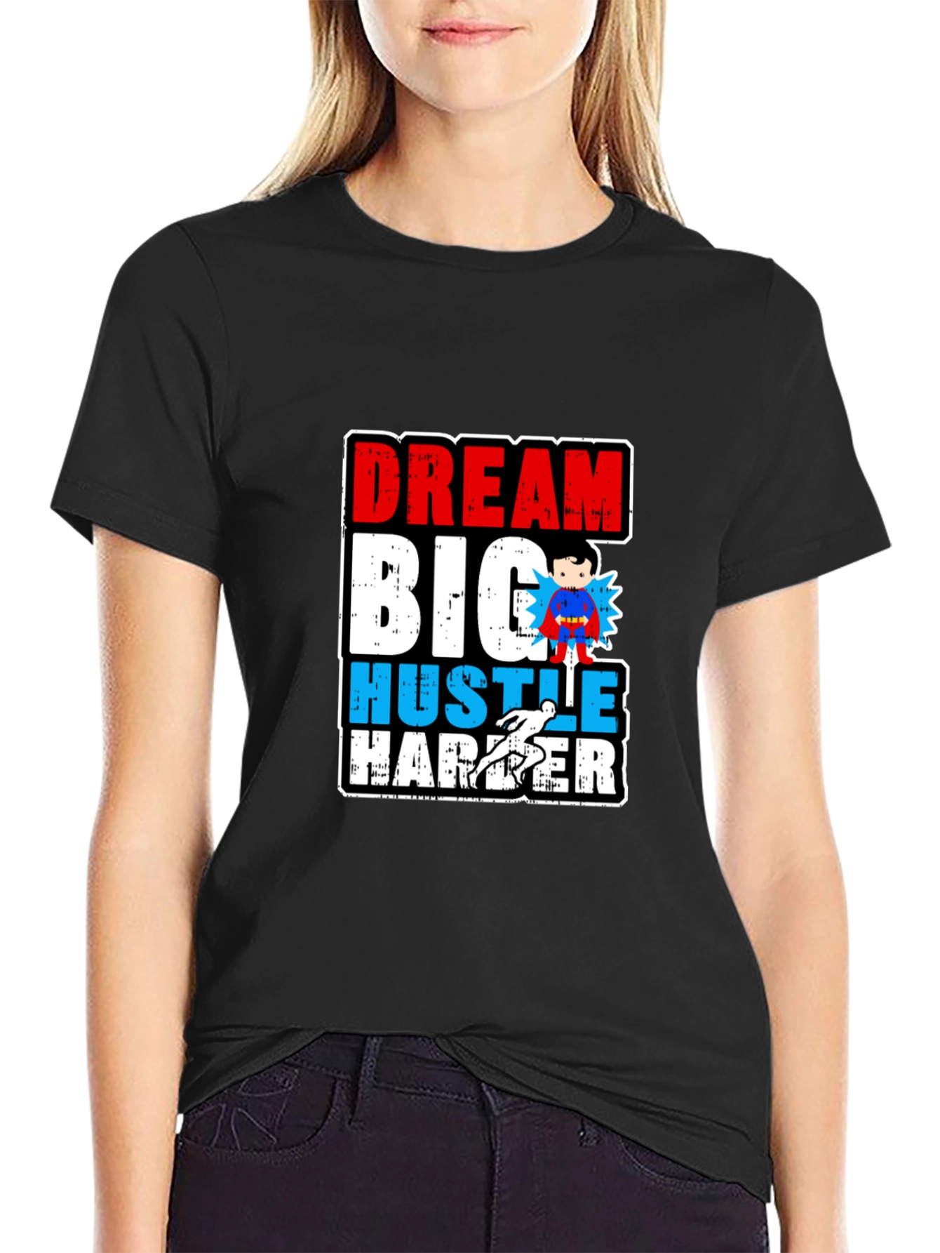 Dream Big Hustle Harder Graphic T-Shirt