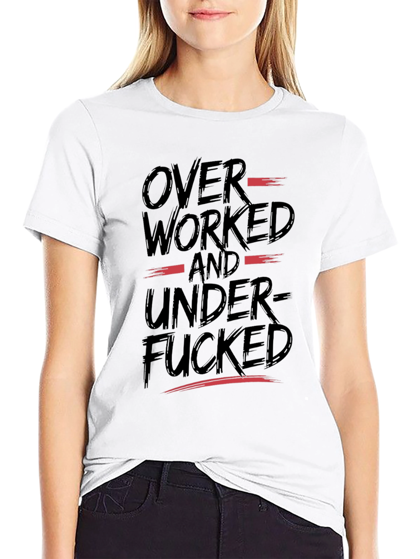 Overworked and Underfucked Graphic T-Shirt
