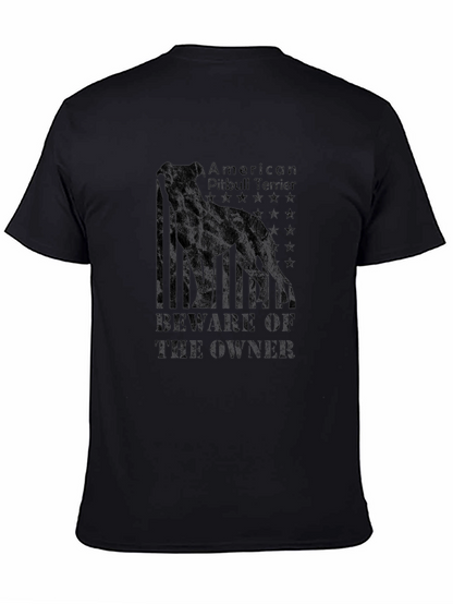 American Pitbull Terrier Black T-Shirt