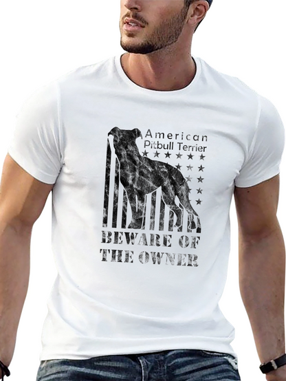 American Pitbull Terrier Black T-Shirt