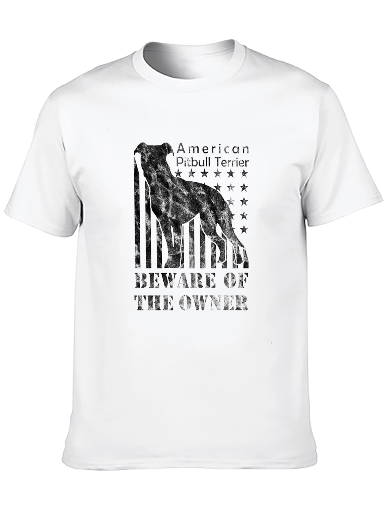 American Pitbull Terrier Black T-Shirt