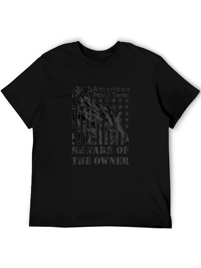 American Pitbull Terrier Black T-Shirt