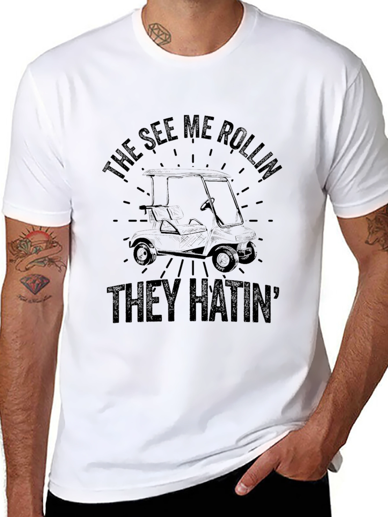 The See Me Rollin They Hatin Golf T-Shirt