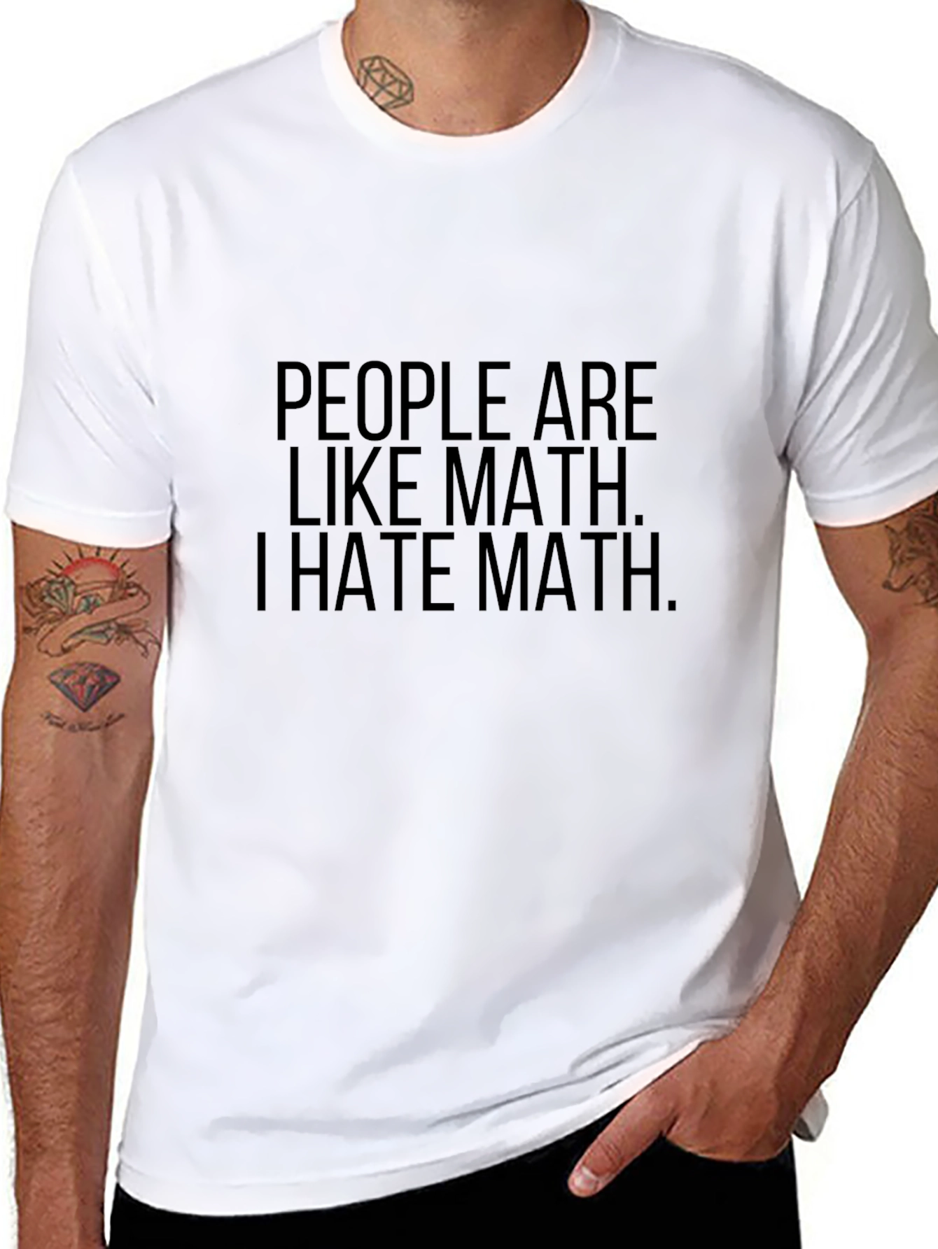 People are Like Math T-Shirt - Funny Sarcastic Tee