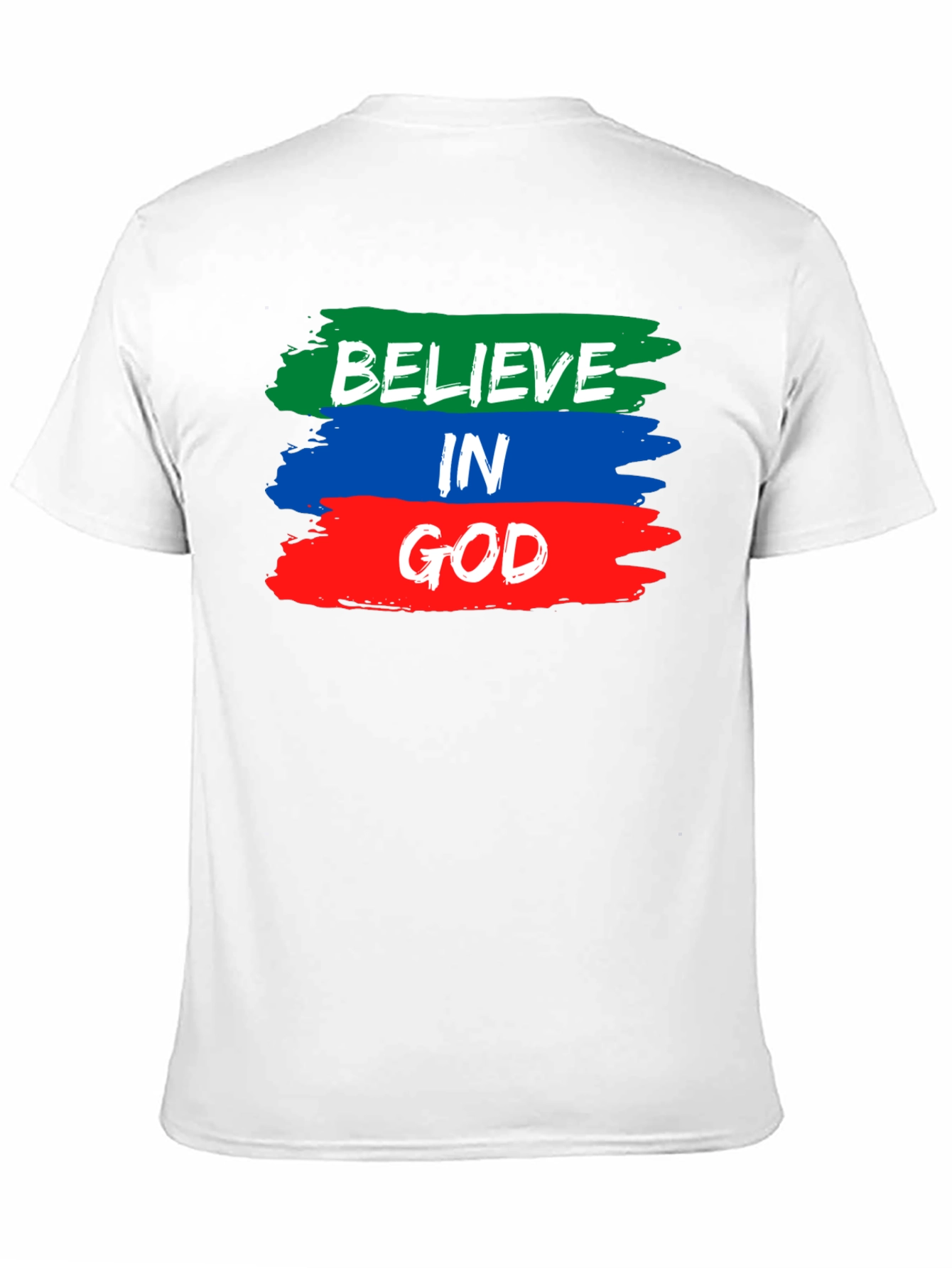 Believe in God T-Shirt - Brush Stroke Design