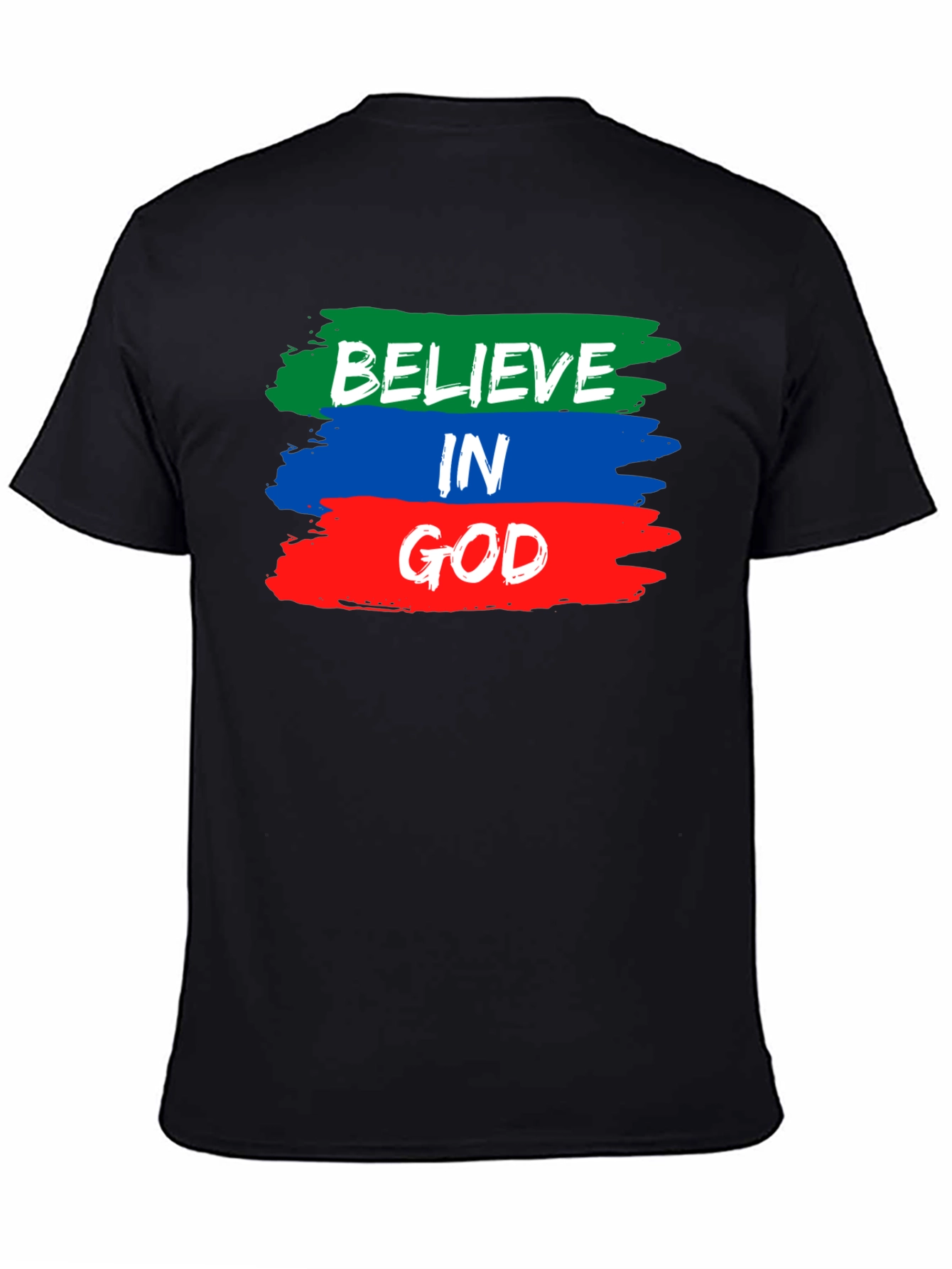 Believe in God T-Shirt - Brush Stroke Design