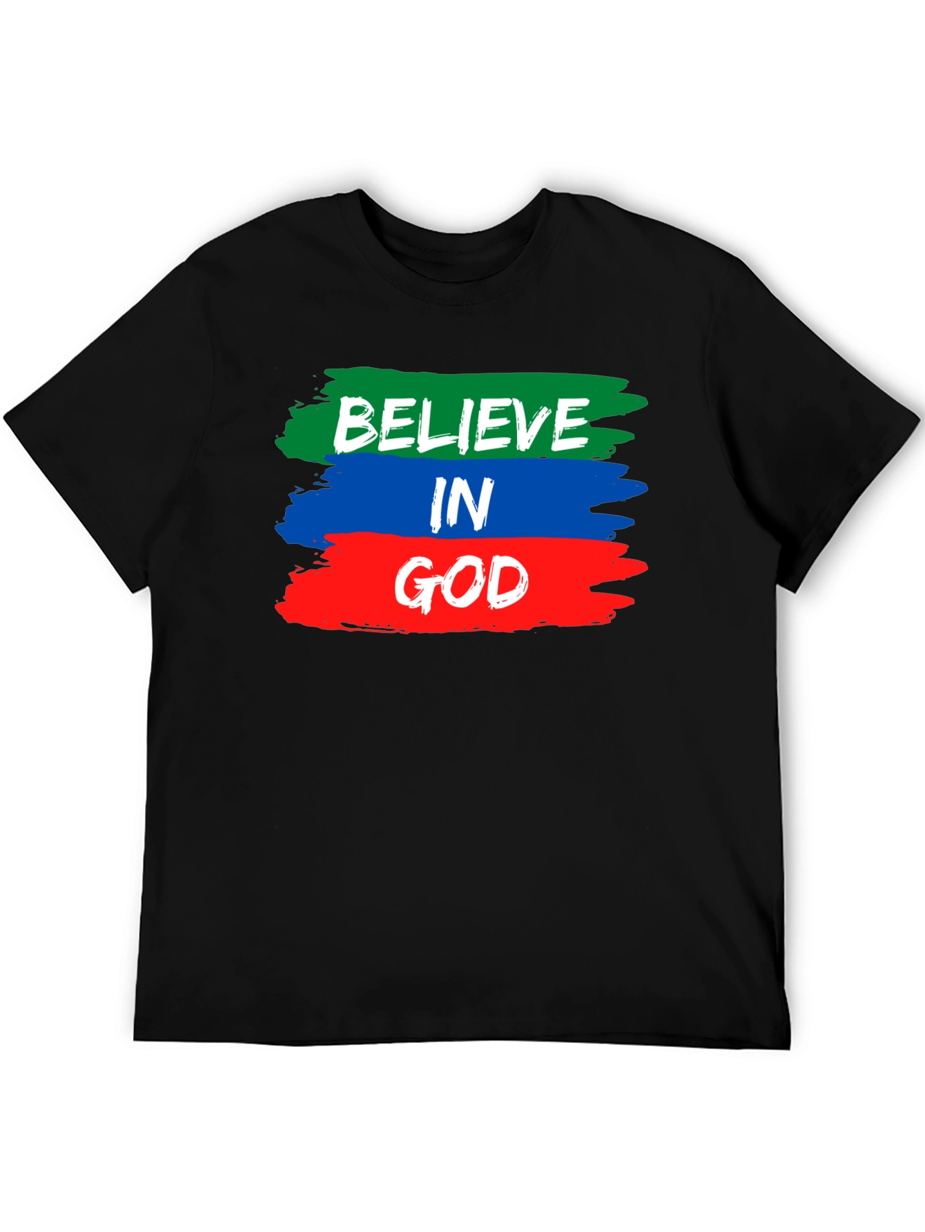 Believe in God T-Shirt - Brush Stroke Design