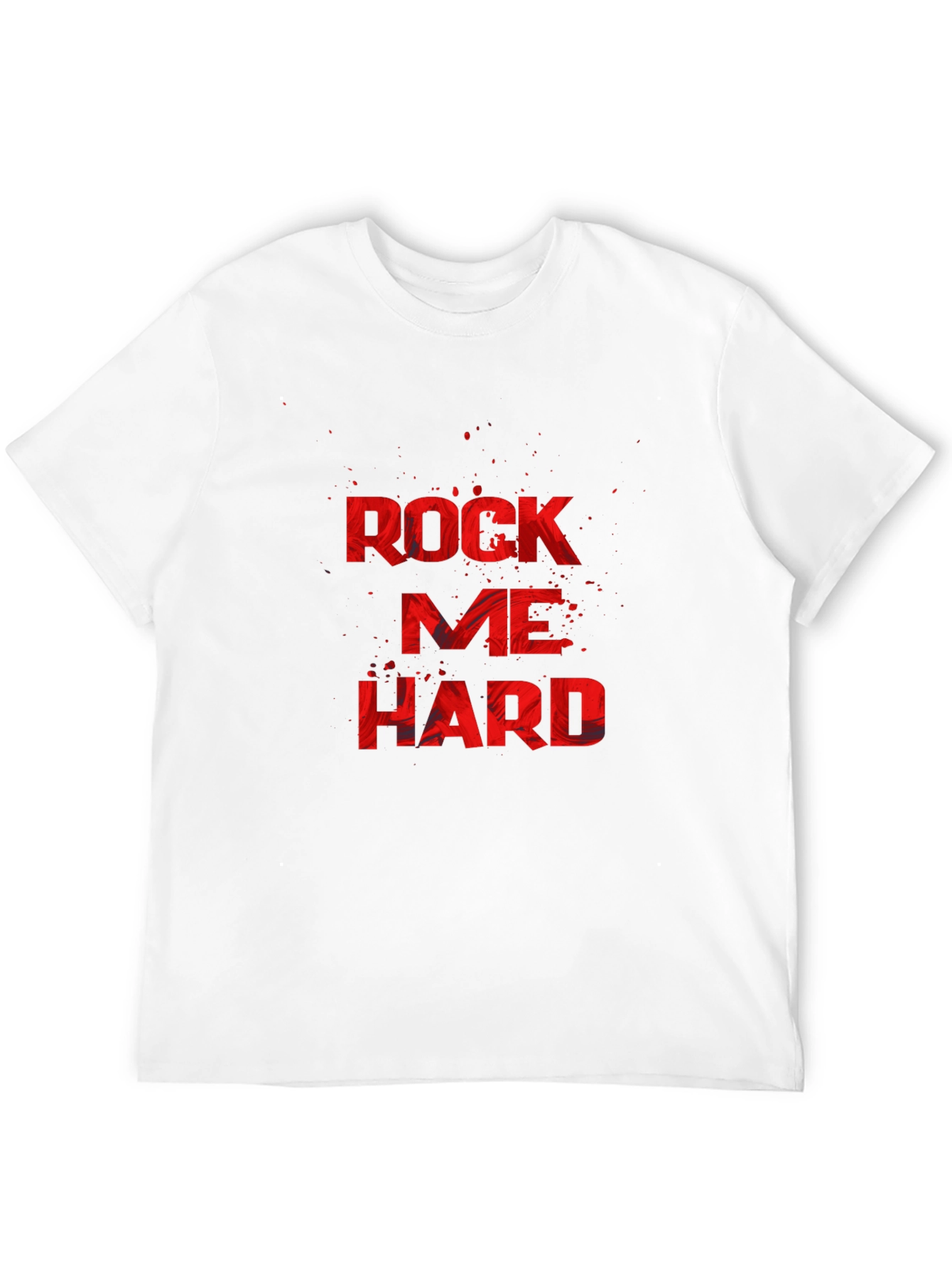 Rock Me Hard Black Graphic T-Shirt