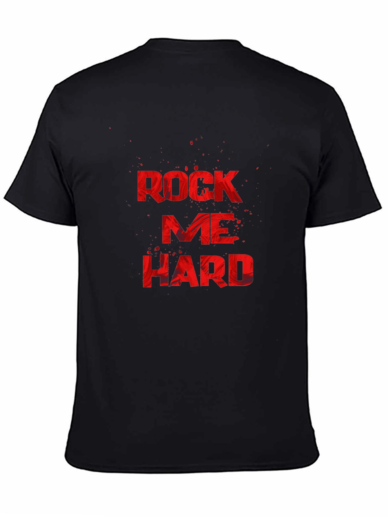Rock Me Hard Black Graphic T-Shirt