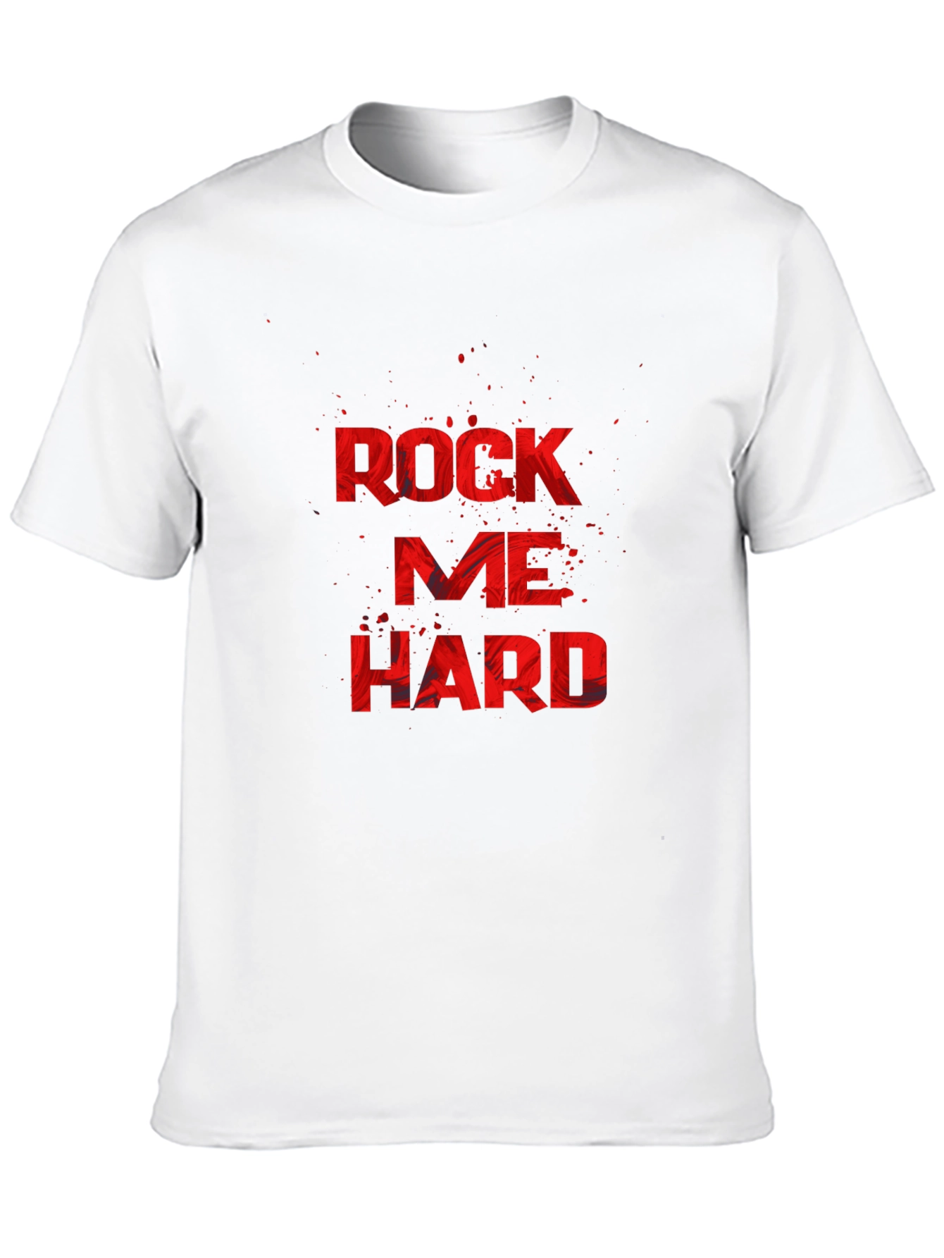 Rock Me Hard Black Graphic T-Shirt