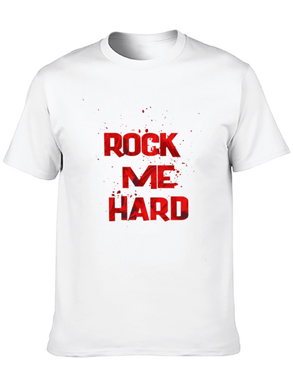 Rock Me Hard Black Graphic T-Shirt