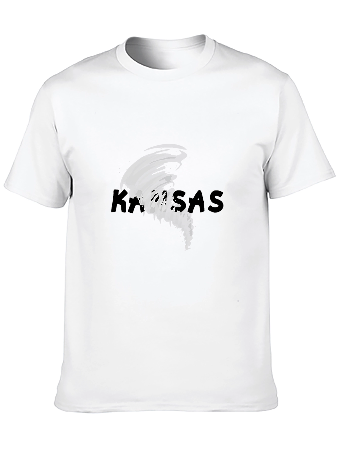 Kansas Tornado Graphic Print Tee - Black
