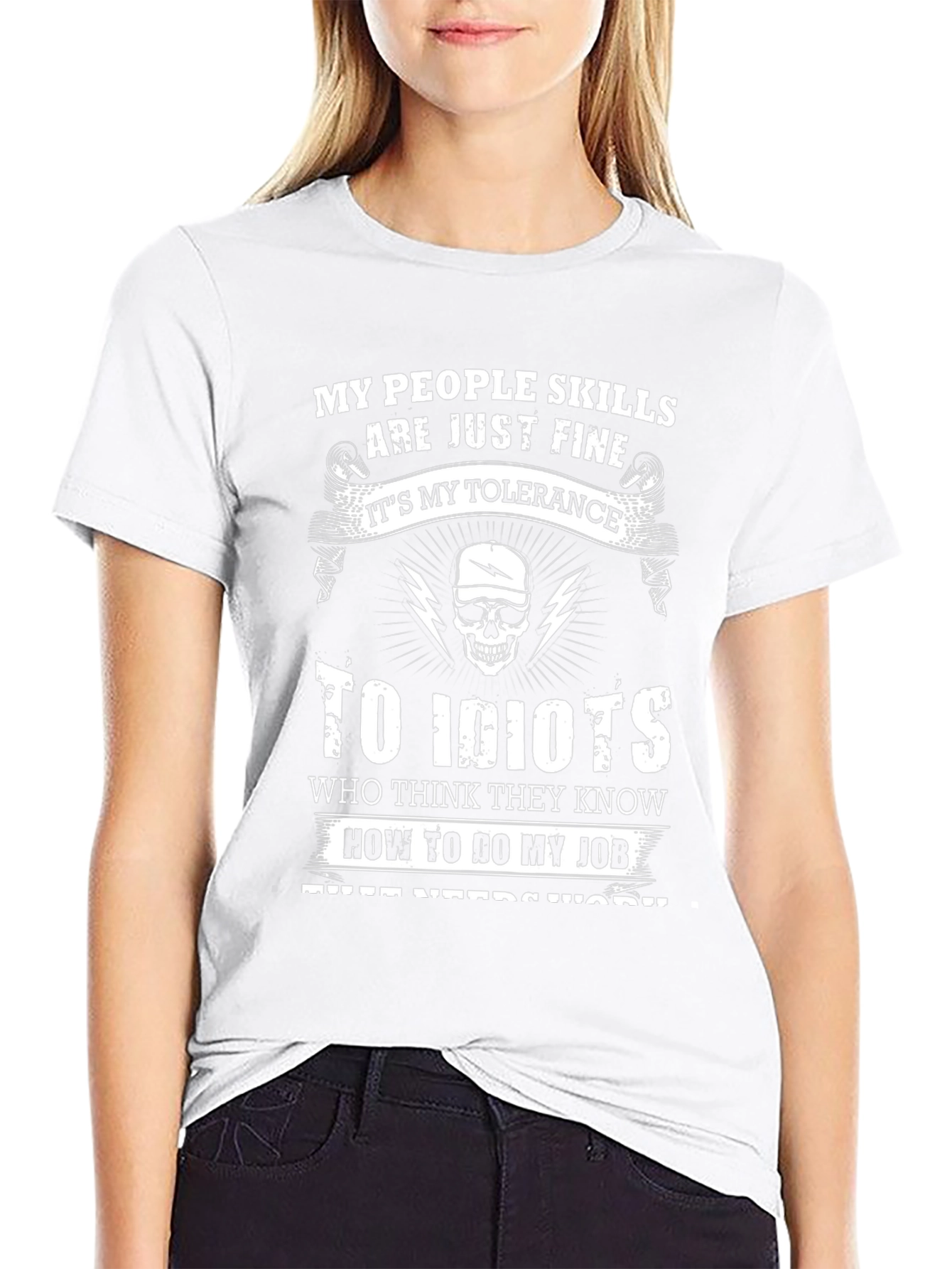 My People Skills Tolerance Funny Graphic T-Shirt