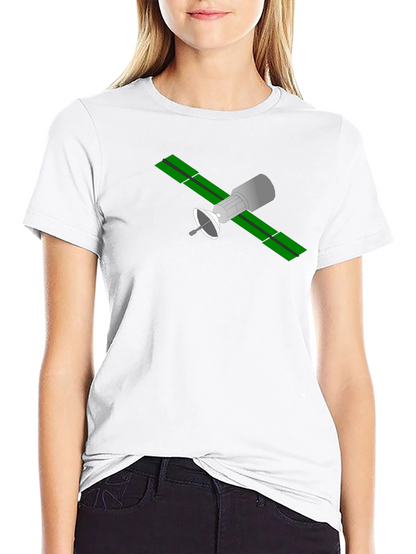 Satellite Graphic T-Shirt - Space Geek Fashion