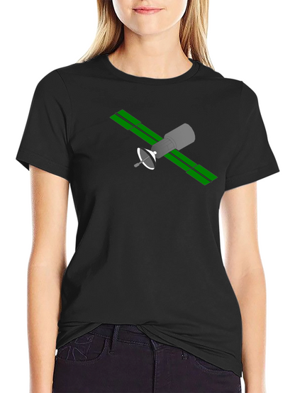 Satellite Graphic T-Shirt - Space Geek Fashion