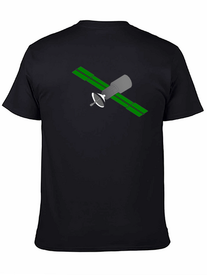 Satellite Graphic T-Shirt - Space Geek Fashion