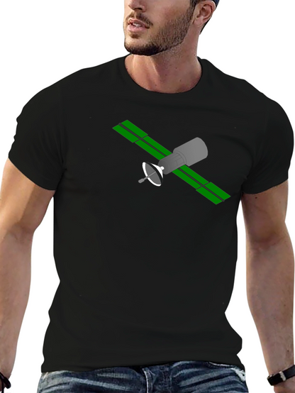 Satellite Graphic T-Shirt - Space Geek Fashion
