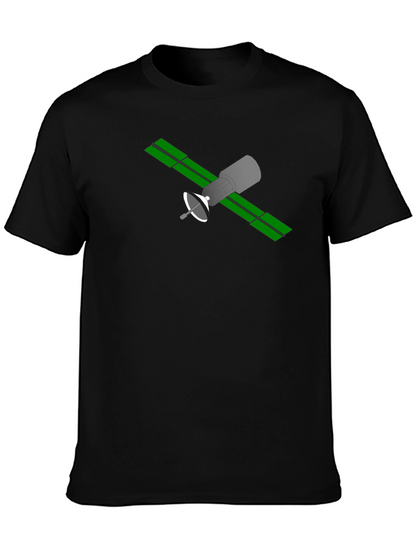 Satellite Graphic T-Shirt - Space Geek Fashion