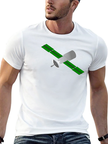 Satellite Graphic T-Shirt - Space Geek Fashion