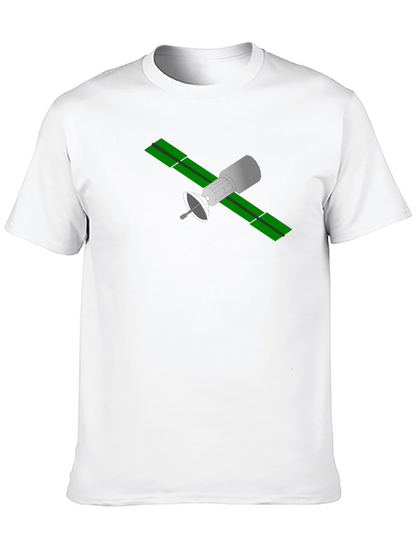 Satellite Graphic T-Shirt - Space Geek Fashion