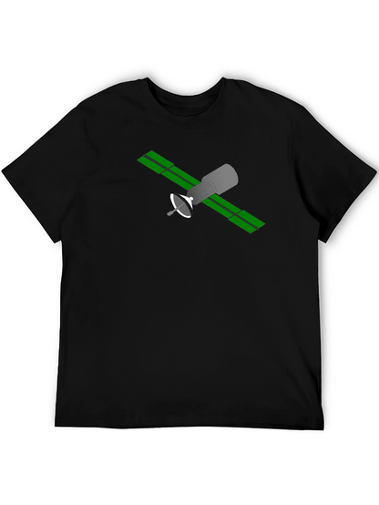 Satellite Graphic T-Shirt - Space Geek Fashion