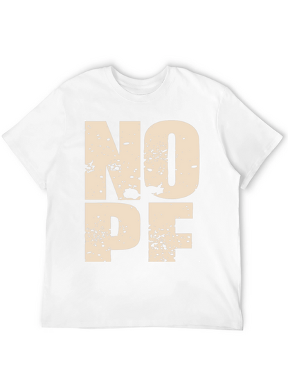 NOPE Graphic Tee - Modern Mens T-Shirt