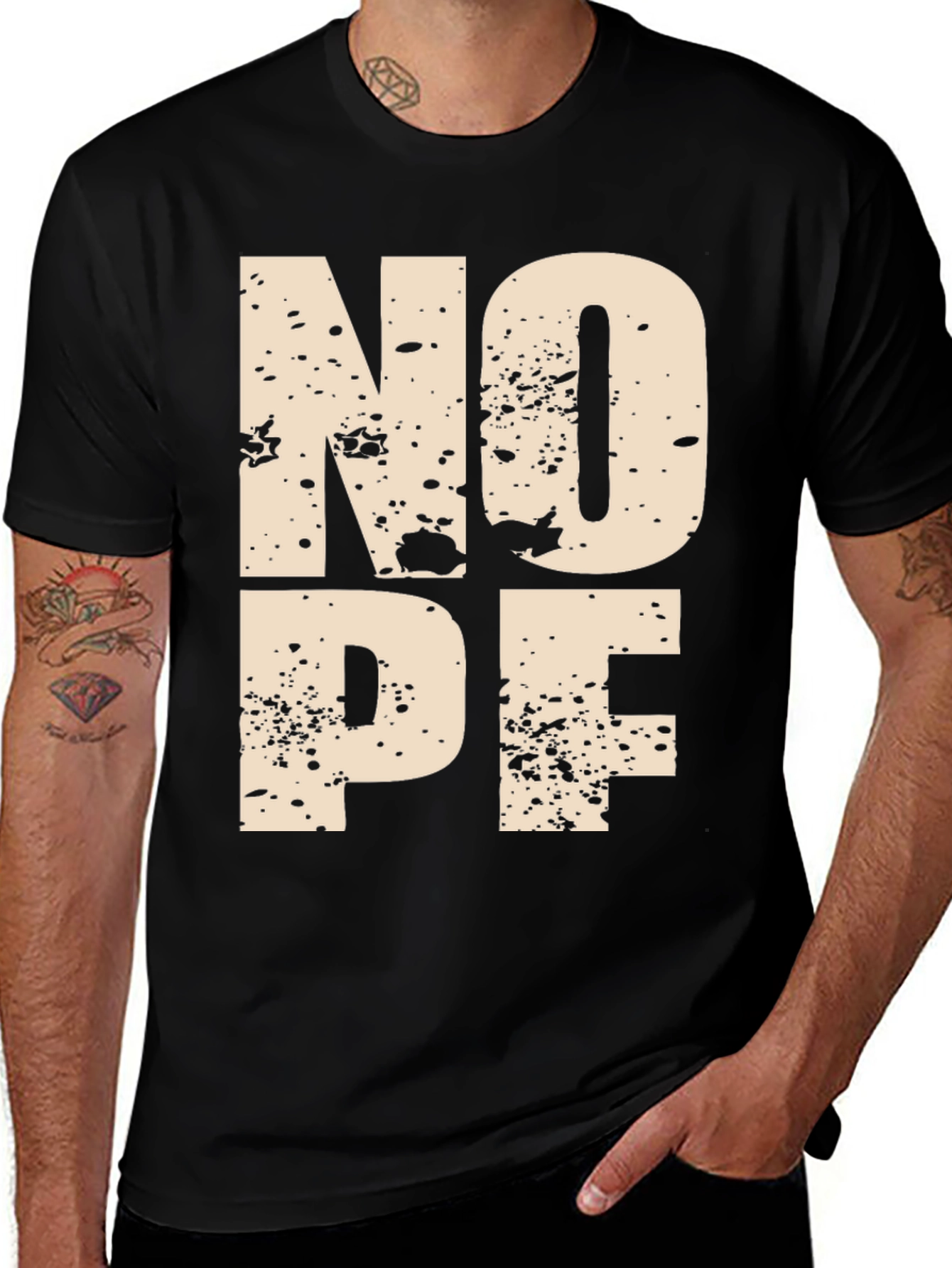 NOPE Graphic Tee - Modern Mens T-Shirt