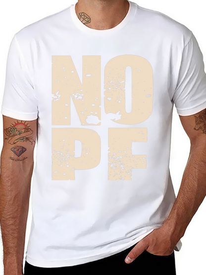 NOPE Graphic Tee - Modern Mens T-Shirt