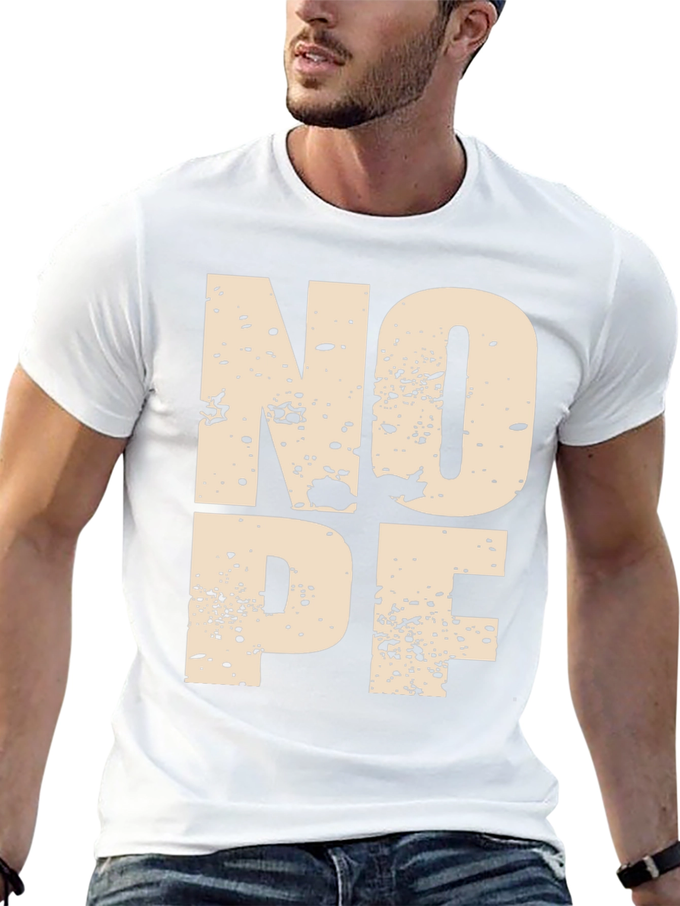 NOPE Graphic Tee - Modern Mens T-Shirt