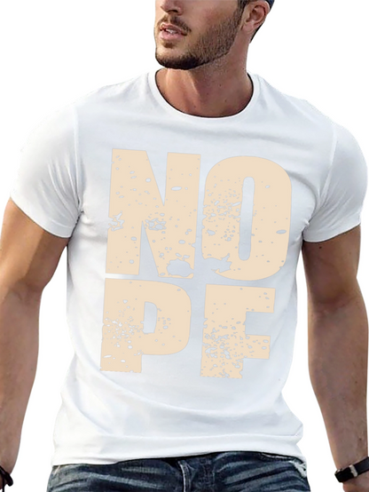 NOPE Graphic Tee - Modern Mens T-Shirt
