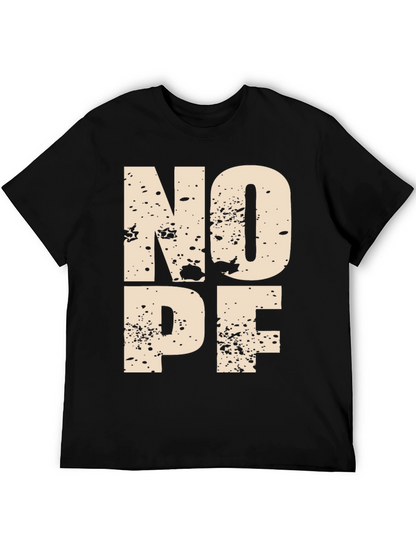 NOPE Graphic Tee - Modern Mens T-Shirt