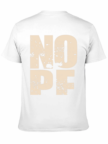 NOPE Graphic Tee - Modern Mens T-Shirt