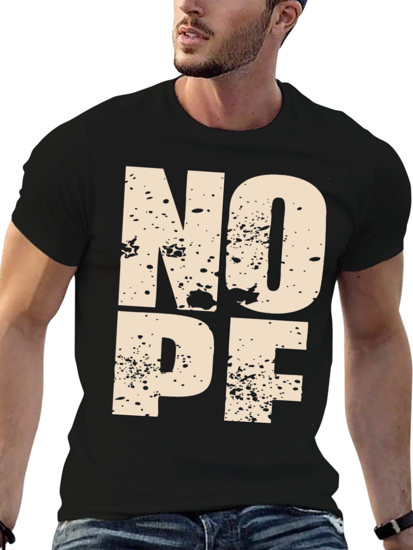 NOPE Graphic Tee - Modern Mens T-Shirt