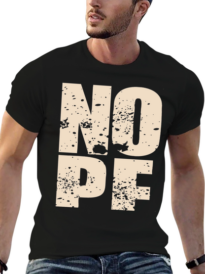 NOPE Graphic Tee - Modern Mens T-Shirt