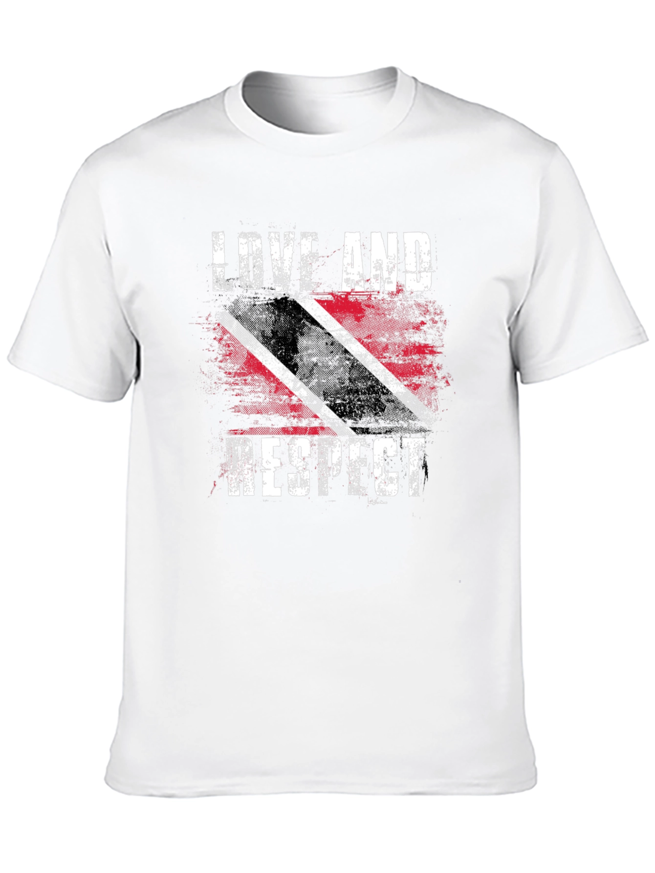 Love And Respect Trinidad Flag Graphic T-Shirt