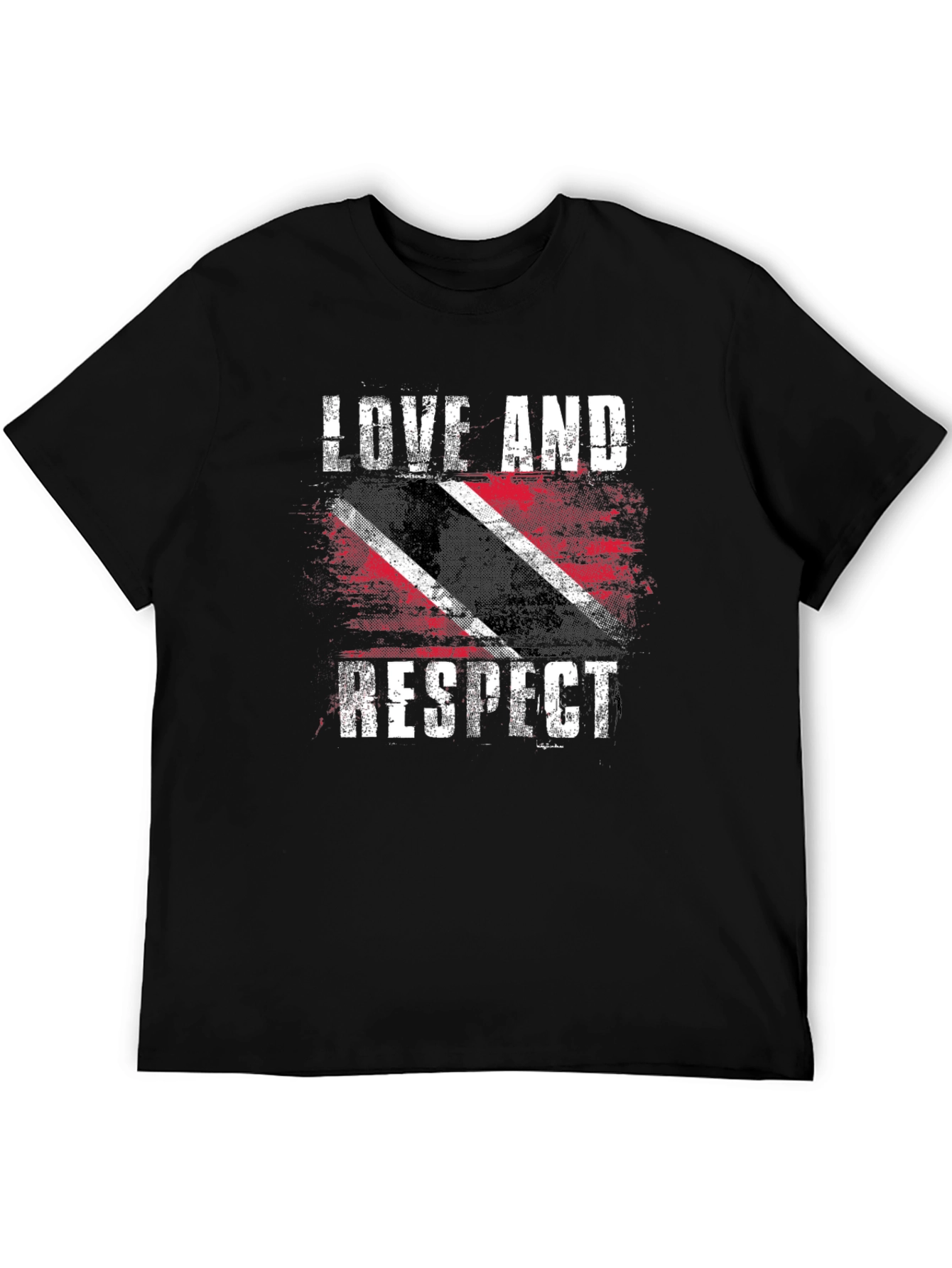 Love And Respect Trinidad Flag Graphic T-Shirt